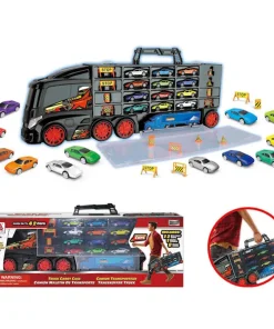 Camion coffret noir + 12 voitures