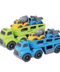 Camion de Transport Cinétique - Avec 4 Mini Véhicules - Lumière et Son