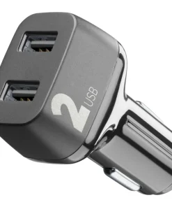 Car Charg Multip 2 Usb 18W Bl