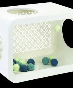 Cat cube play angora white