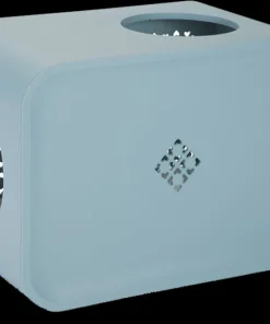 Cat cube sleep stone blue