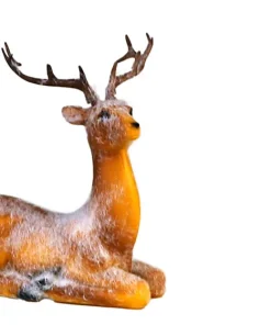 Cerf assis 18cm
