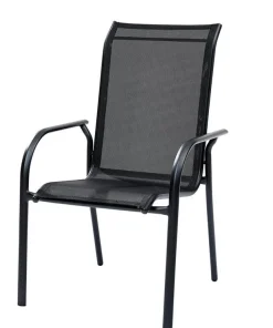 Chaise de jardin Blacksun alu noir