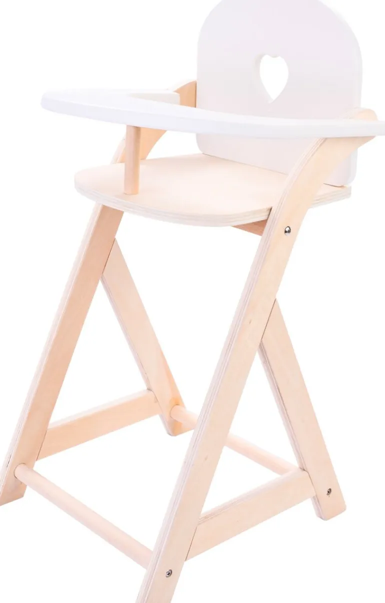 Chaise de poupée Rose/Blanc