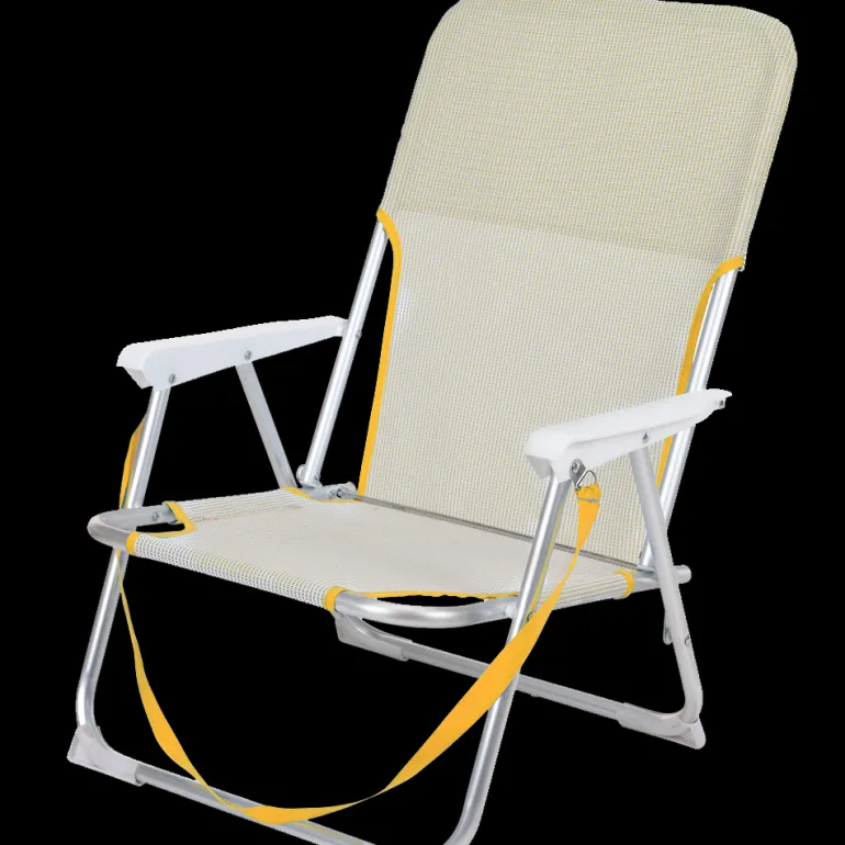 Chaise pliable aluminium 40x56x70 cm