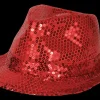 Chapeau funk sequin rouge