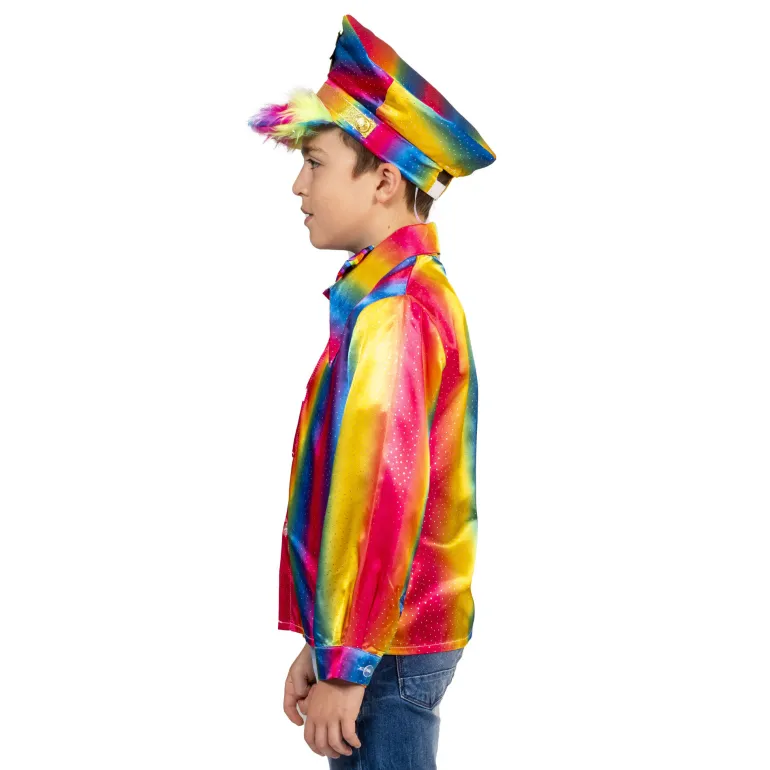 Chemise Disco Arc-en-ciel Garçon - Taille 164