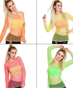 Chemise en Résille Fluo 4 Couleurs