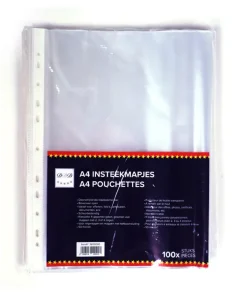 Chemises plastiques A4 glossy 100 pièces