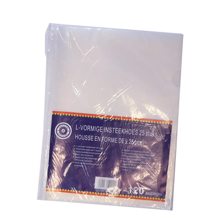Chemises plastiques L A4 25 pièces