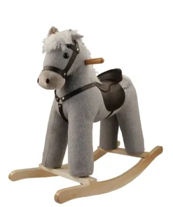 Cheval à bascule gris avec son - àpd 3 ans