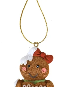Cintre de Noël pain d'épice coeur 9,5cm