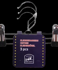 Cintres chrome pour jupes 3 pièces
