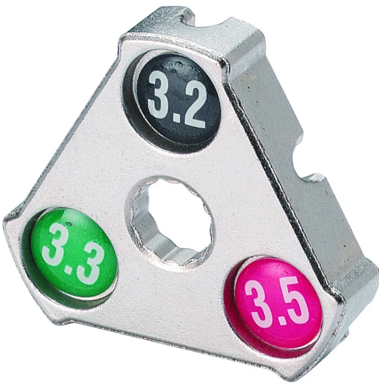 Clef douille chrome 3,2/3,3/3,5 mm