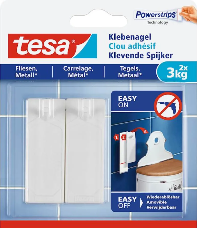Clou adhésif carrelage et métal (2 pcs) 3 kg