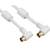 Coaxcable 90 degrées 95 db 3 m