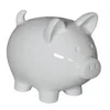Cochon décoratif gloss blanc H29