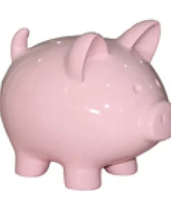 Cochon décoratif gloss rose H29