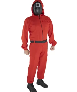 Combinaison enfant Squid Game rouge + masque