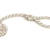 Corde avec balle gris / beige 50 cm