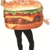 Costume adulte hamburger - mousse - taille unique