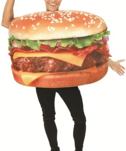 Costume adulte hamburger - mousse - taille unique