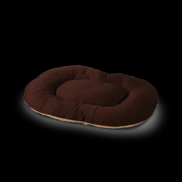 Coussin beige / brun 50 x 35 x 6 cm
