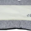 Coussin blanc/gris 92x57x5cm