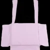 Coussin chaise rose clair avec volants