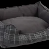 Coussin Initial gris 100 x 70 cm