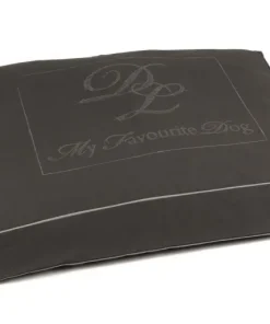 Coussin script gris 100 x 70 x 15 cm