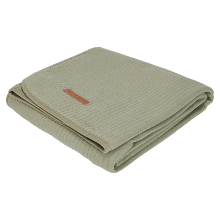 Couverture d’été pour lit bébé 110x140cm Pure Olive