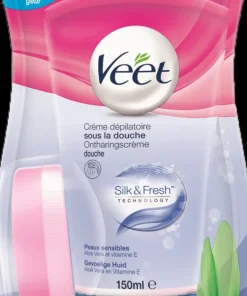 Crème dépilatoire sous la douche Silk&Fresh peaux sensibles 150 ml