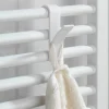 Crochet radiateur blanc 2 pièces