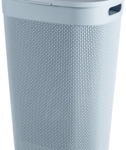 Curver Filo Panier à Linge avec Couvercle Bleu/Gris - 55L