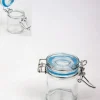 Cylindre transparent bleu 6 cm