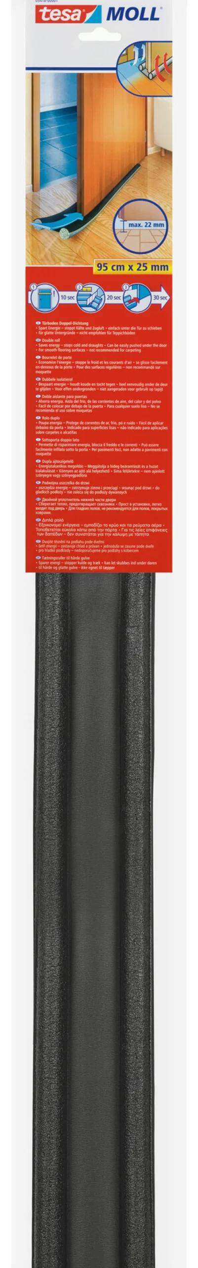 Dessous de porte pour les espaces jusqu'à 22 mm
