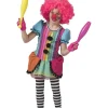 Déguisement enfant Clown arc-en-ciel Fille - Taille 128