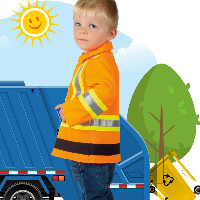 Déguisement enfant Gerry l'éboueur - Taille 86/92