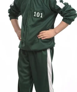 Déguisement Enfant Joueur Squid Game Homme - Vert - Taille 140