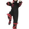Déguisement enfant Ninja Noir avec Dragon Rouge - Taille 164