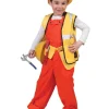 Déguisement Enfant Salopet Orange avec Veste Fluo - Taille 164