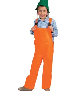 Déguisement Enfant Salopet Orange avec Veste Fluo - Taille 164