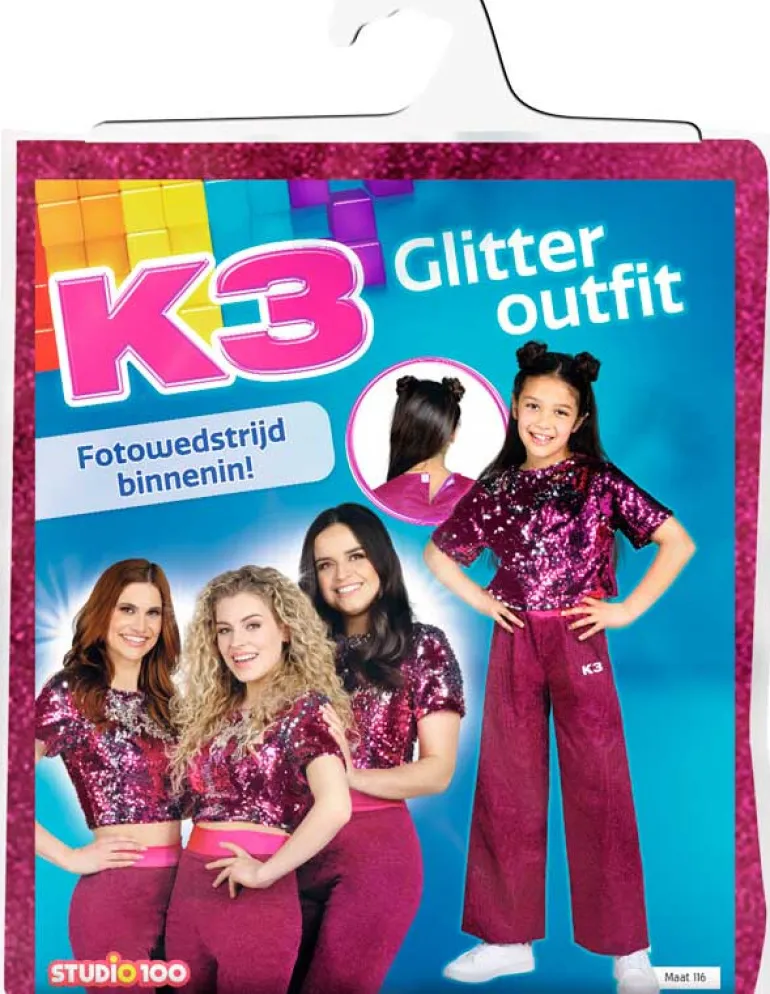 Déguisement K3 Paillettes - 9-11 ans
