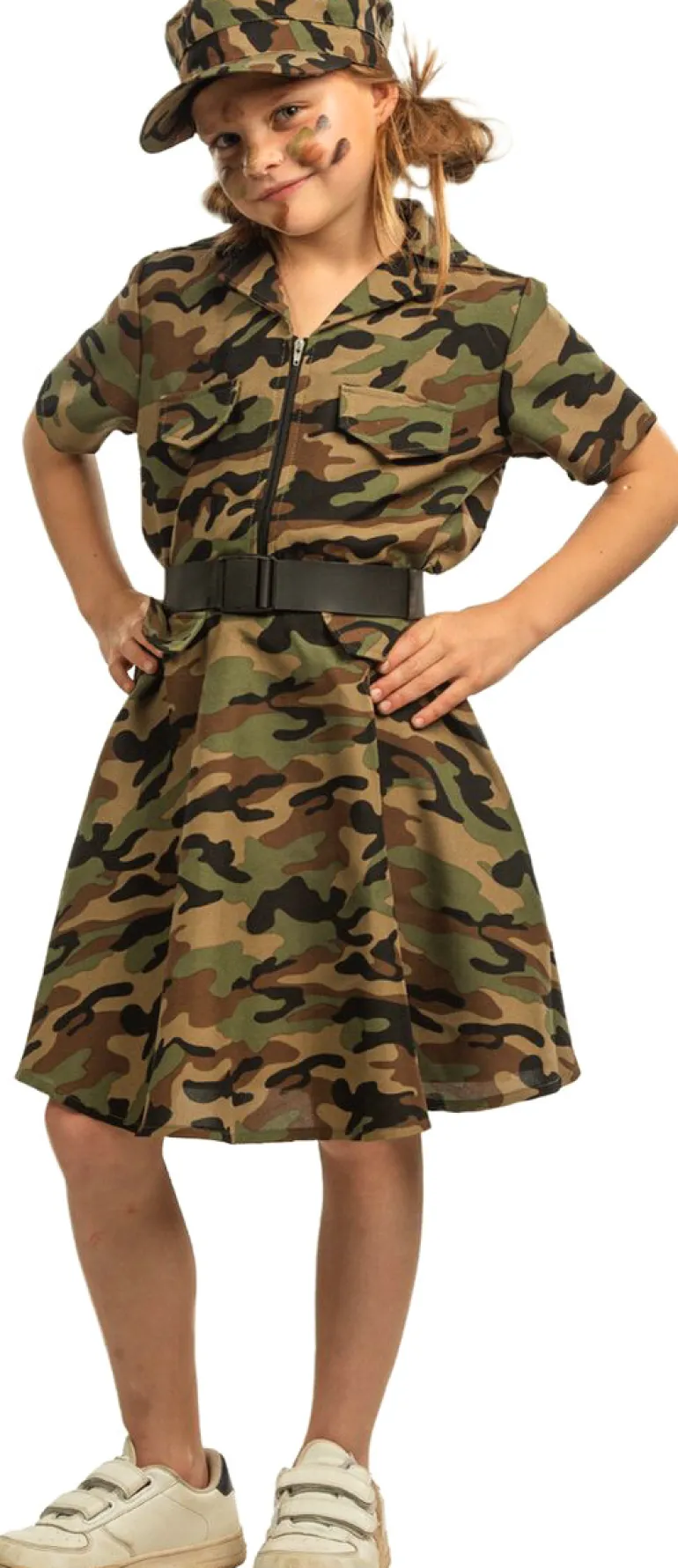 Déguisement Militaire Fille - Taille 140