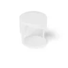 Double coin de table transparent x4