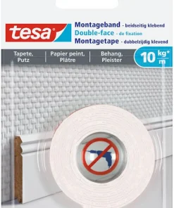 Double-face de fixation 1,5 m x 19 mm papier peint et plâtre