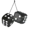 Dés de peluche noir