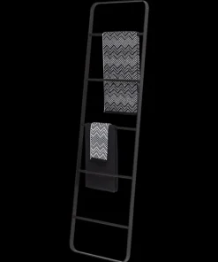 Echelle porte serviettes Brix 170x50 cm noir