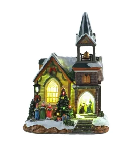 Eglise avec lumière et musique